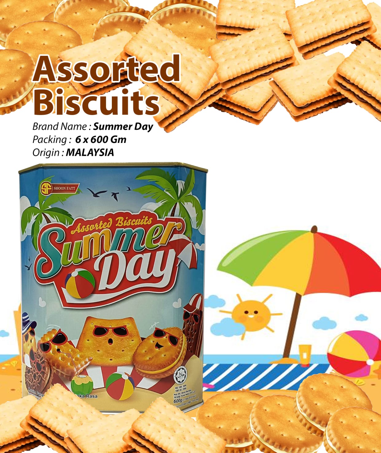 Assorted Biscuits - Summer Day